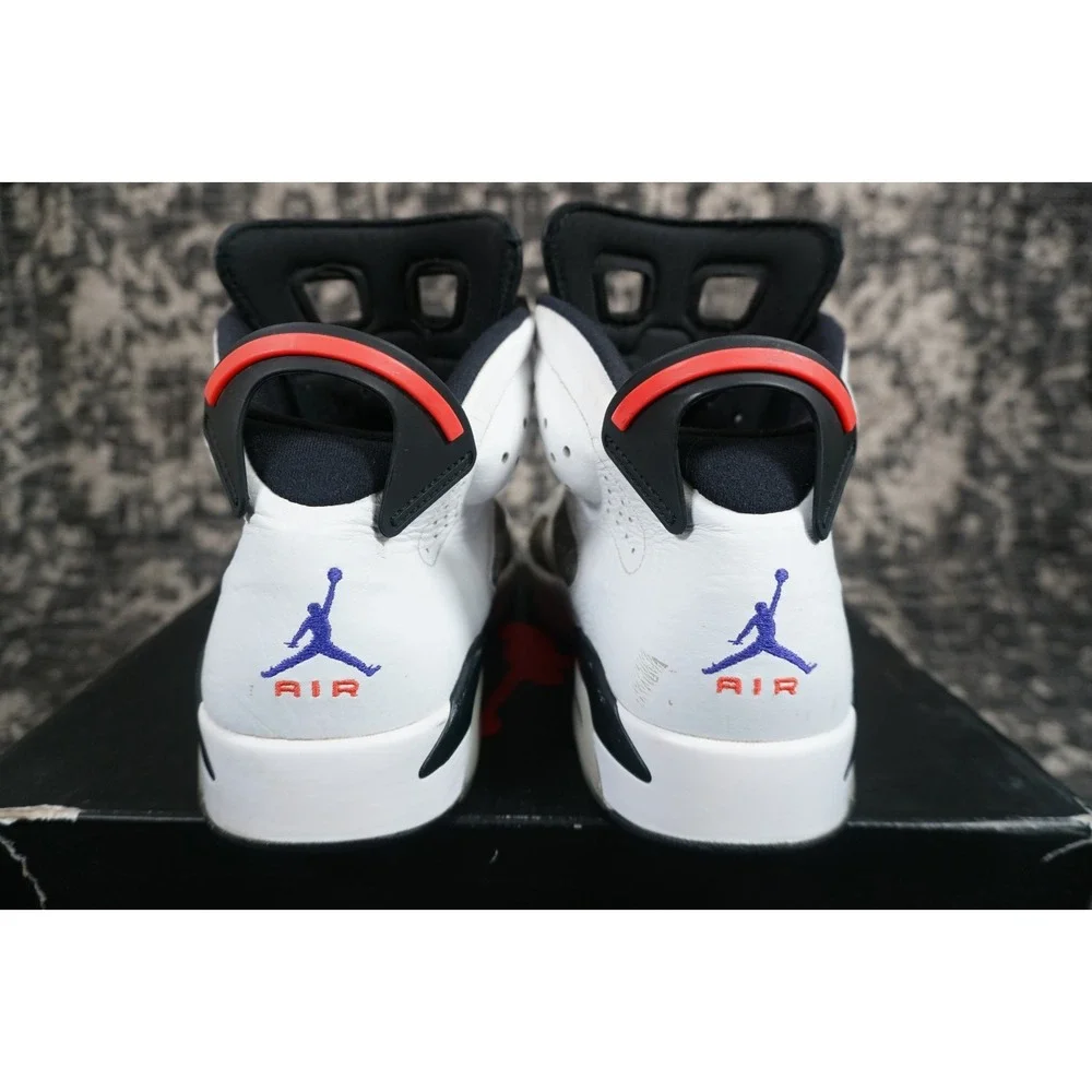 Nike Air Jordan 6 VI Retro LTR Flint White Concord Black Grey Mens Size 12 WOBOX